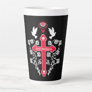 Tasse Latte Goth Post Punk Mode