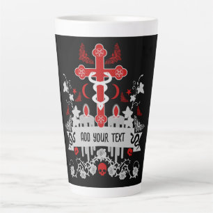 Tasse Latte Goth Post Punk Mode