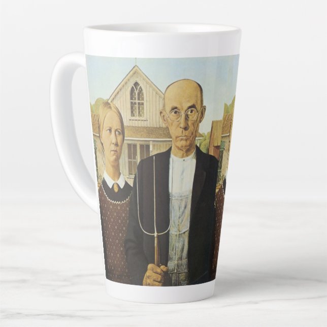 Tasse Latte Gothic américain (Angle gauche)
