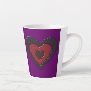 Tasse Latte Gothique Melting Love Heart
