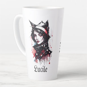Tasse Latte Gótica peluca para el gato por ella : Gato de amor