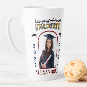 Tasse Latte Graduate Photo Graduation Félicitations sur mesure