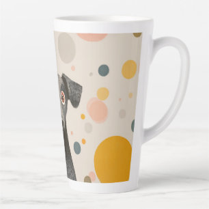 Tasse Latte Grand Chien aux Yeux – Portrait de Compagnon Fanta