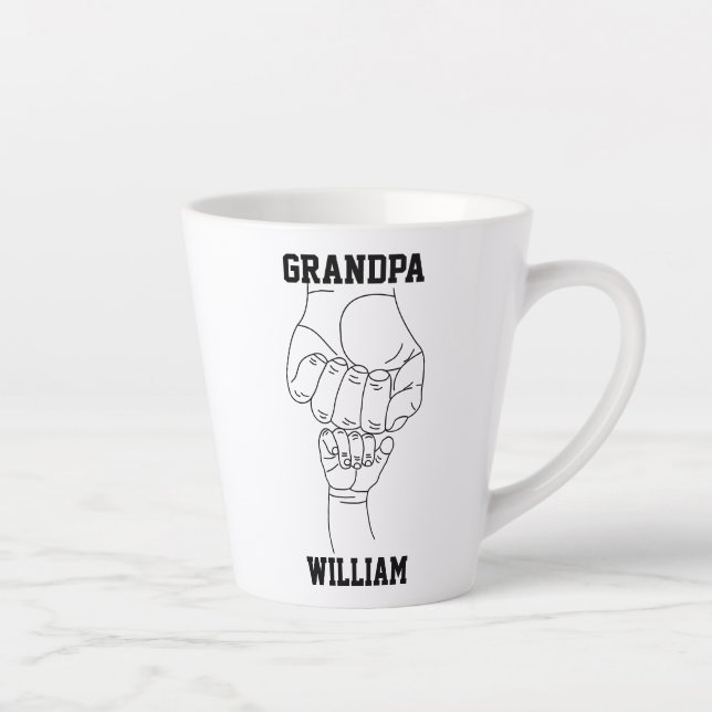 Tasse Latte Grand-père grand-enfant cadeau grand-père personna (Droite)