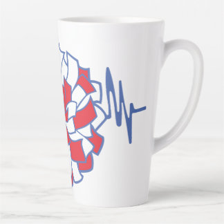 Tasse Latte Graphique de pom-pom de pom-pom girls au rythme ca
