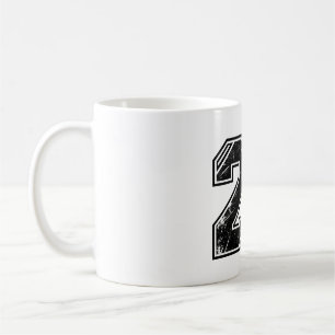 Tasse Latte Graphique Sportive Numéro 29 Varsity R