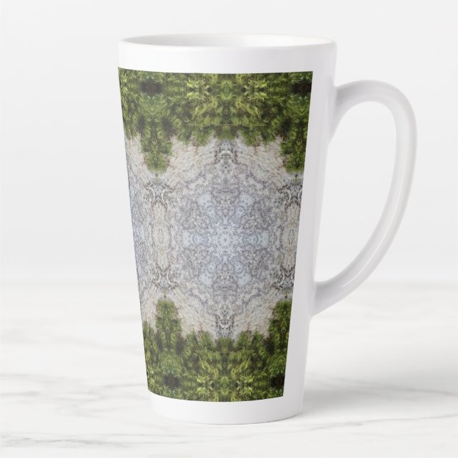 Tasse Latte Green Moss & Earth Nature Art (Droite)