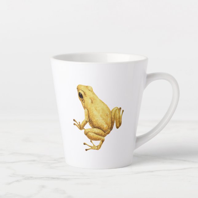Tasse Latte grenouille à fléchettes (Droite)