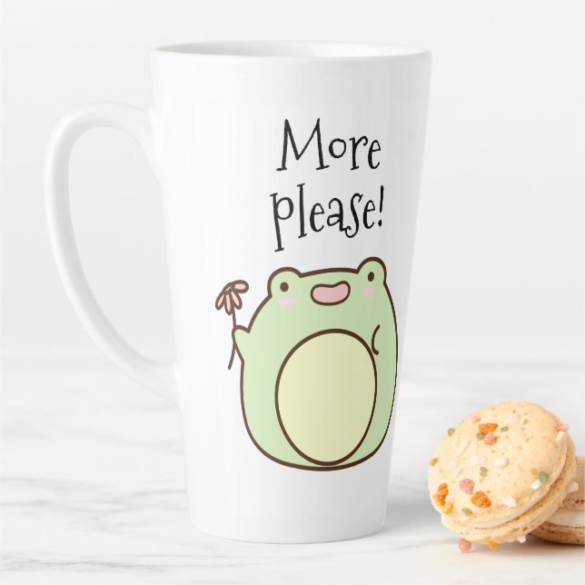 Tasse Latte Grenouille verte (En situation)