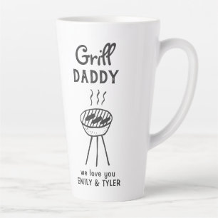 Tasse Latte Grill Daddy Dessin Animé Fête des Pères