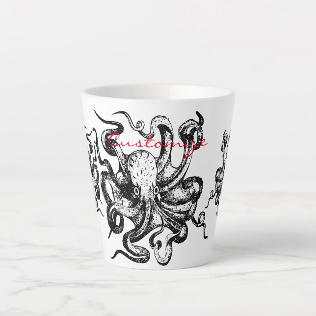 Tasse Latte Grosse pieuvre Thunder_Cove (Devant)