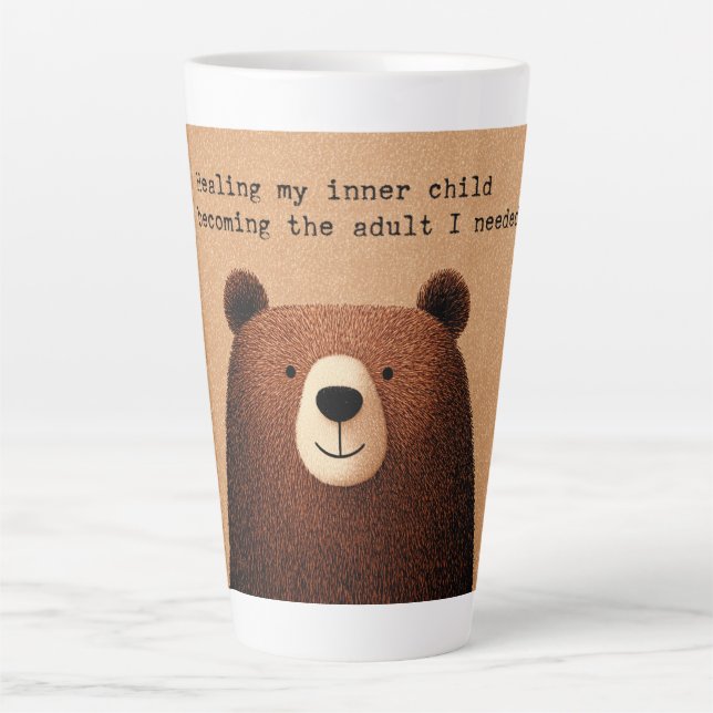 Tasse Latte "Guérir mon enfant intérieur"  (Devant)