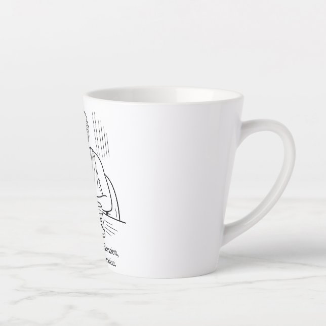 Tasse Latte Guide d'Aristote pour la modération (Droite)