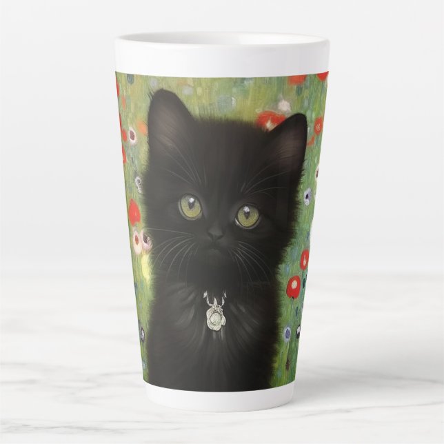 Tasse Latte Gustav Klimt Kitten (Devant)