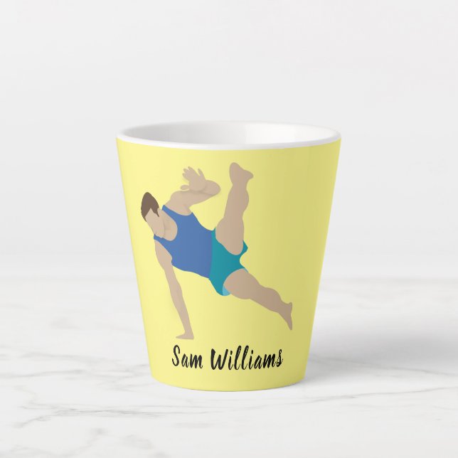 Tasse Latte Gymnaste masculin (Devant)