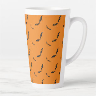 Tasse Latte Halloween/chauve-souris en latte