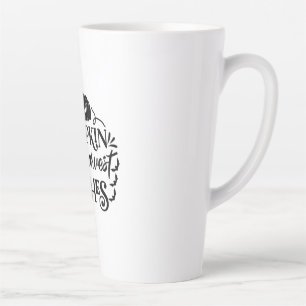 Tasse Latte Halloween Citrouille Baisers souhaits de récolte A