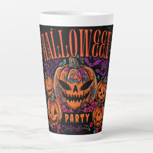 Tasse Latte Halloween, Fleurir de la Coven des Citrouilles, Go