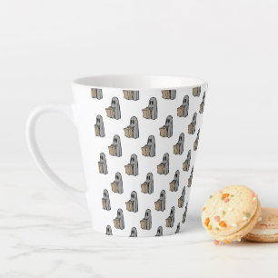 Tasse Latte Halloween, Gentil Fantôme Gris, Trick Or Treat, Ho