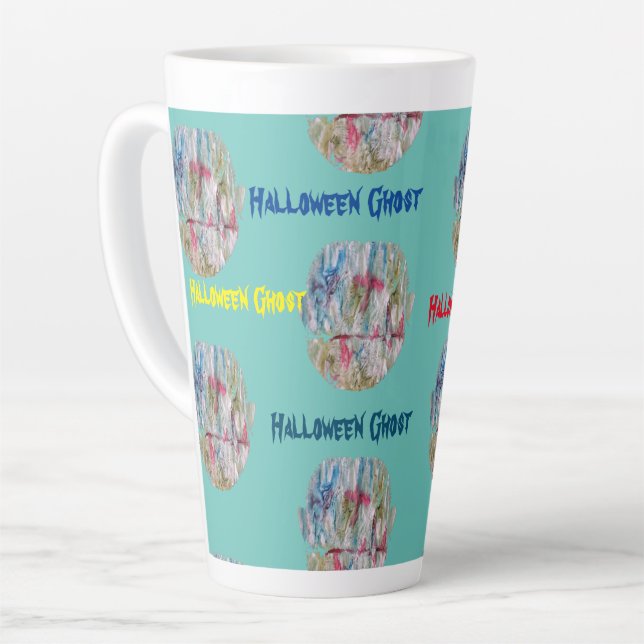 Tasse Latte Halloween Ghost (Angle gauche)