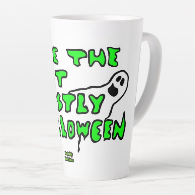 Tasse Latte Halloween grêle grande boue latte (Angle droit)