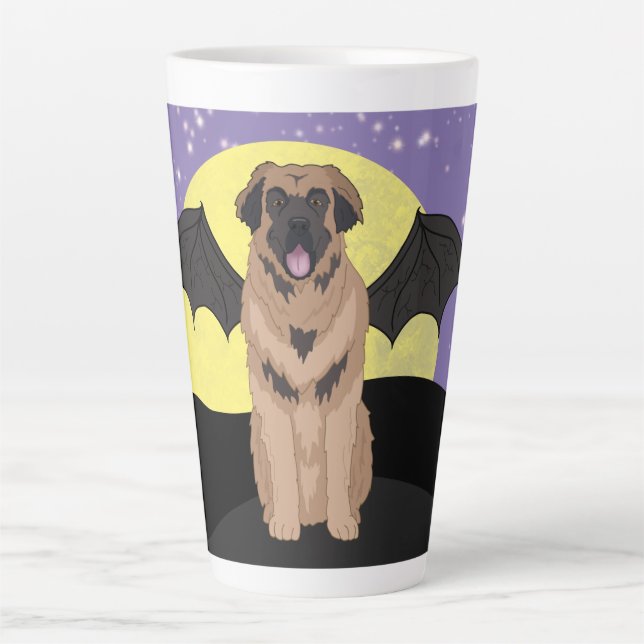 Tasse Latte Halloween Leonberger (Devant)