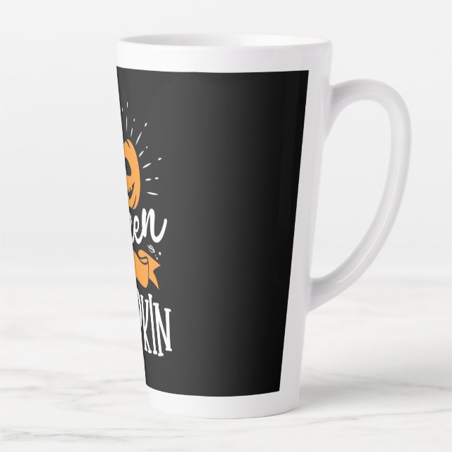 Tasse Latte Halloween Reine Du Citrouille (Droite)