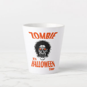 Tasse Latte Halloween temps Zombie visage