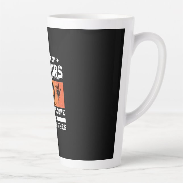 Tasse Latte Halloween We Make up Horrors (Droite)