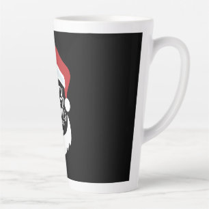 Tasse Latte Happy Christmas Santa Claus Say Merry Christmas