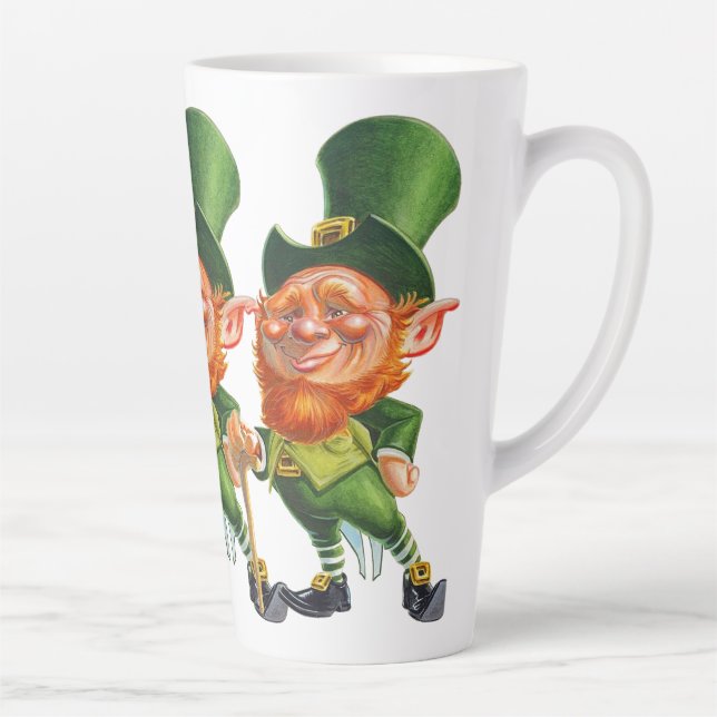 TASSE LATTE HAPPY ST.PATRICK'S DAY CUTE LEPRECHAUN (Droite)