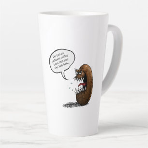 Tasse Latte Haricot de café effrayant