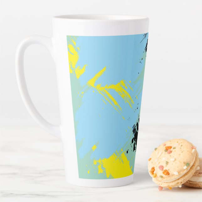 Tasse Latte Harmonie de couleurs élégante et douce  (En situation)