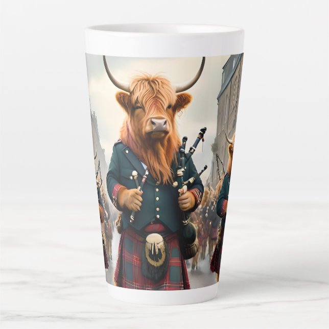Tasse Latte Harmonie des Highlands : groupe de vaches highland (Devant)