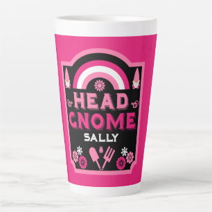 Tasse Latte Head Garden Gnome Gardener