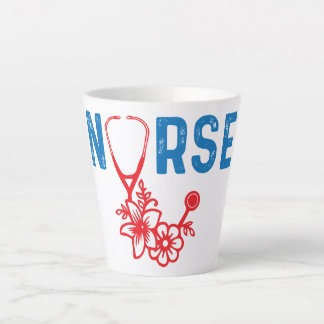 Tasse Latte Heartbeat - Médicale - Infirmière
