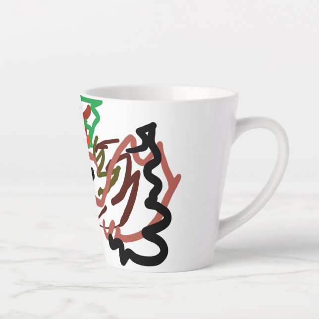 Tasse Latte Hérisson Automne (Droite)