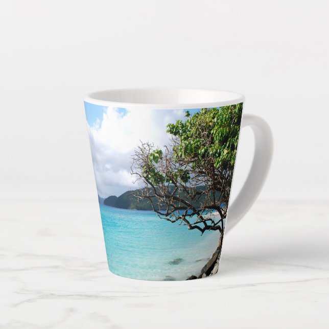 Tasse Latte Heure de l'île (Angle droit)