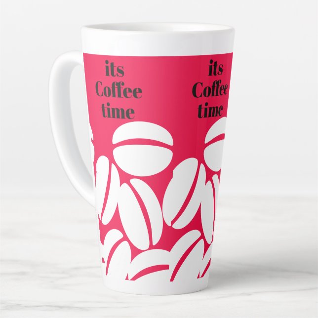 Tasse Latte heure du café (Angle gauche)