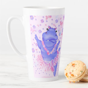 Tasse Latte Hippo Prima Ballerina - Heureuse danseuse