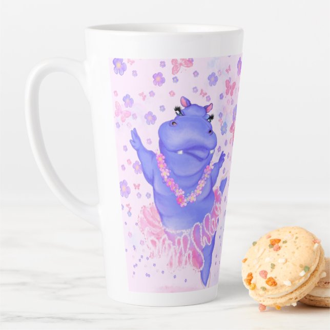Tasse Latte Hippo Prima Ballerina - Heureuse danseuse (En situation)