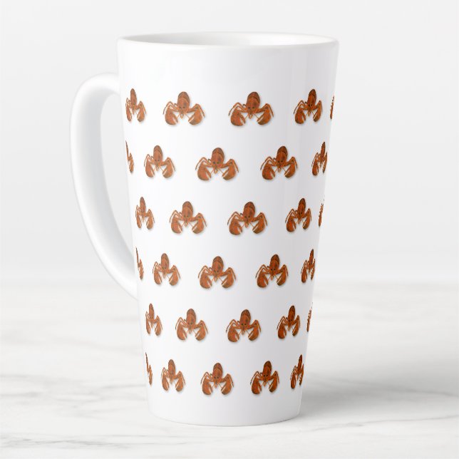 Tasse Latte Homard Maritime (Angle gauche)