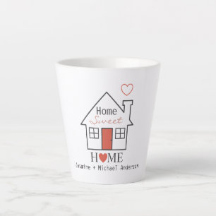 Tasse Latte Home Sweet Home Personnalisé