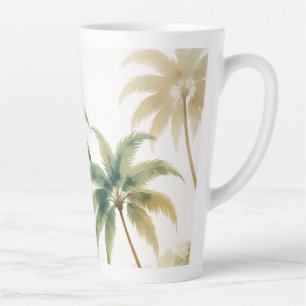 Tasse Latte Honolulu Voyage Hawaïen de style vintage
