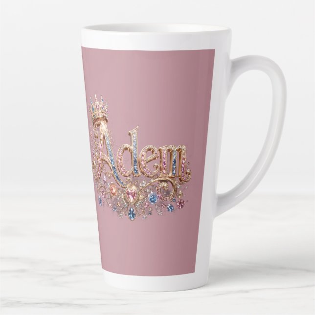 Tasse Latte Horloge murale décorative Adam Crown (Droite)