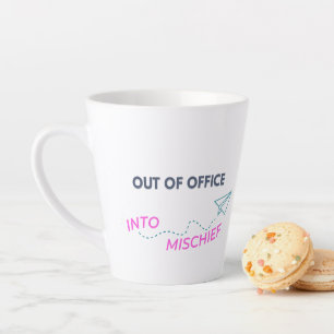 Tasse Latte Hors du bureau. Dans le malheur