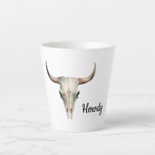 Tasse Latte Howdy Cowboy Bullhorns