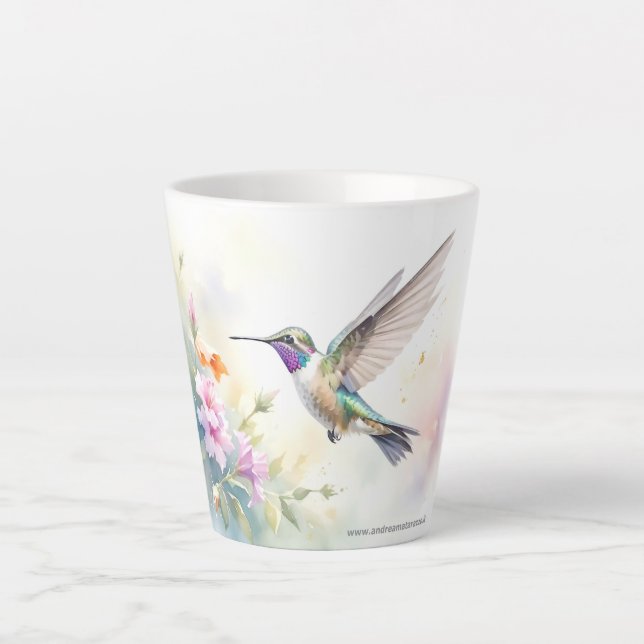 Tasse Latte Hummingbird (Devant)