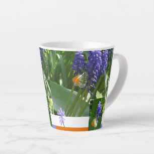 Tasse Latte Hyacinthe de raisin avec boue en latte de concepti