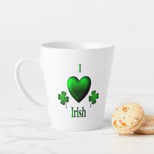 Tasse Latte I Heart Irish